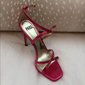 PAIGE Hot Pink Heels - size 8